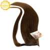 Culík - ponytail - středně hnědá - 4, 50 cm, 100 g ( Lidské vlasy ) 
